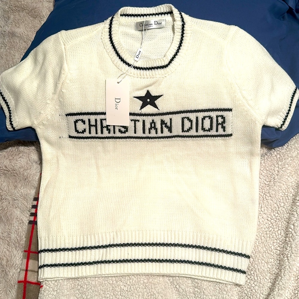 'CHRISTIAN DIOR' SHORT-SLEEVED SWEATER